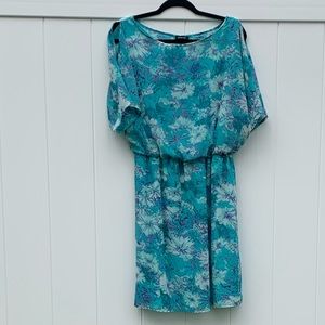Printed Flutter sleeve dress